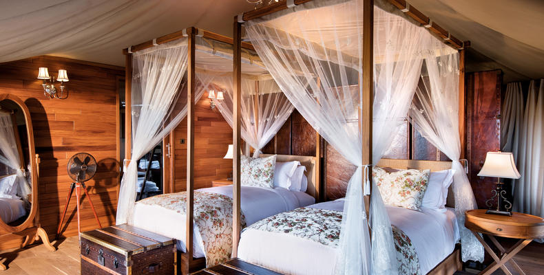 Luxury Family Tent Bedroom