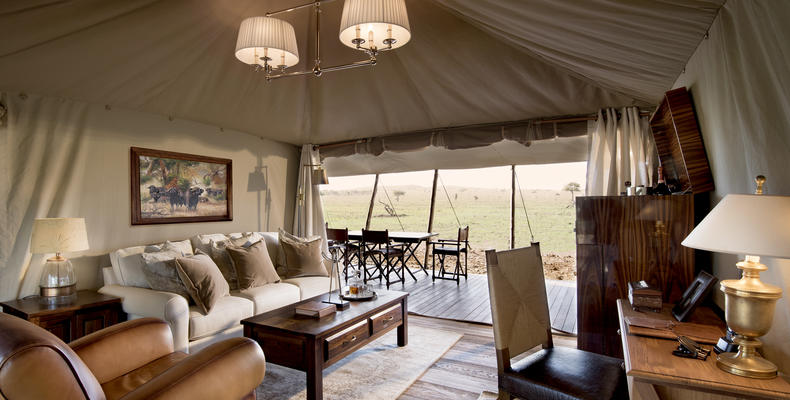 Luxury Family Tent Sitting Area