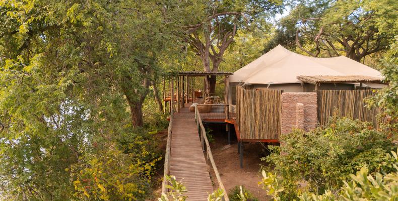 Walkway to Family Chalet