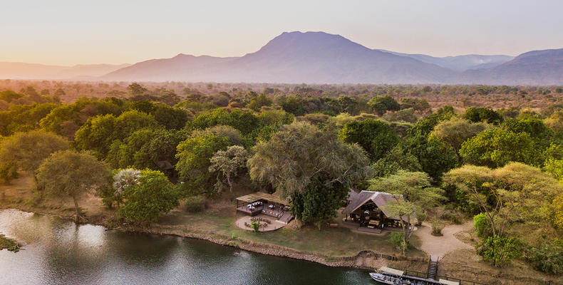 Chiawa Camp - camp at sunset