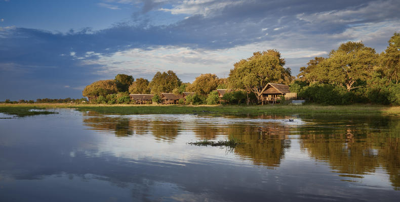 Lodge view from across the Khwai River