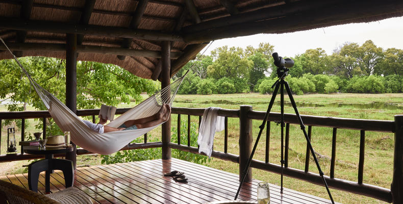 Relaxation on your private hammock