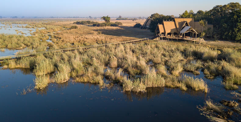 Selinda Camp from the Air