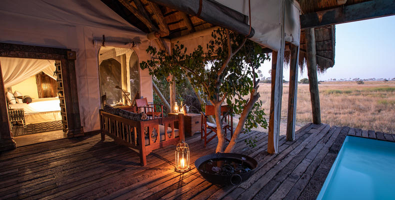 Selinda Camp Room with Plunge Pool