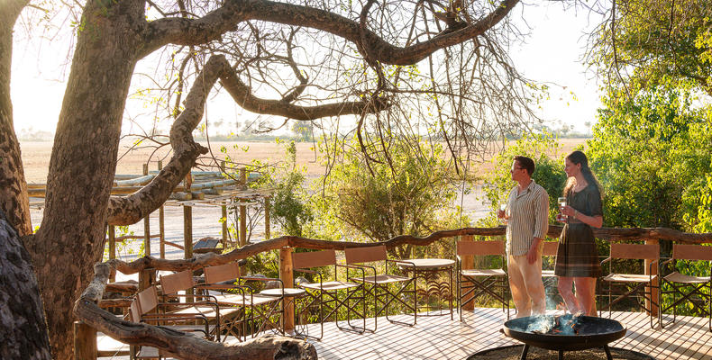 Tubu Tree Camp Fireplace