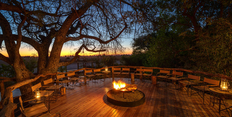 Tubu Tree Camp Fireplace