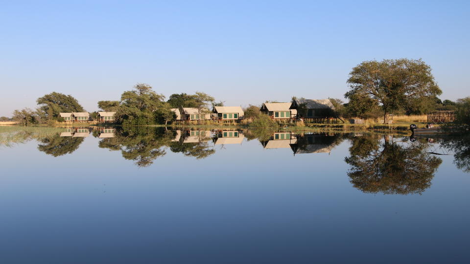 Blick auf das Chobe River Camp