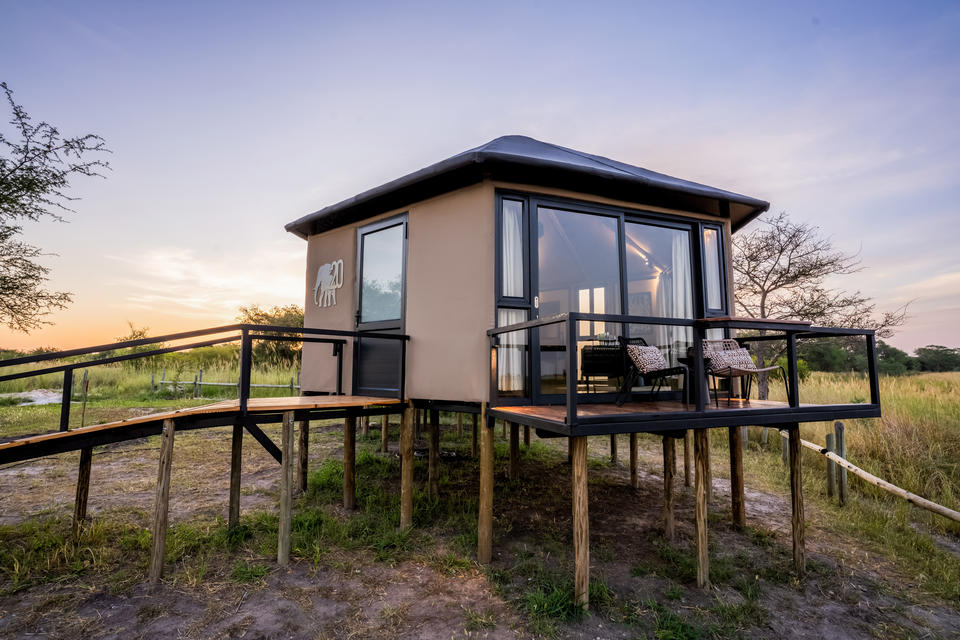 Außenansicht des Zweibettzimmers