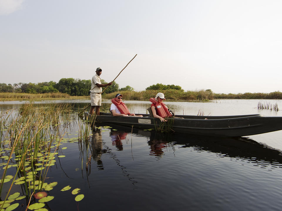 Erleben Sie den faszinierenden aquatischen Lebensraum des Okavango Delta von Mokoro