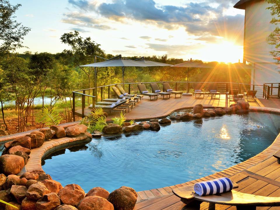 Victoria Falls Safari Club pool