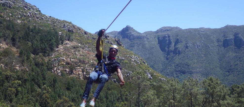 zipline table mountain