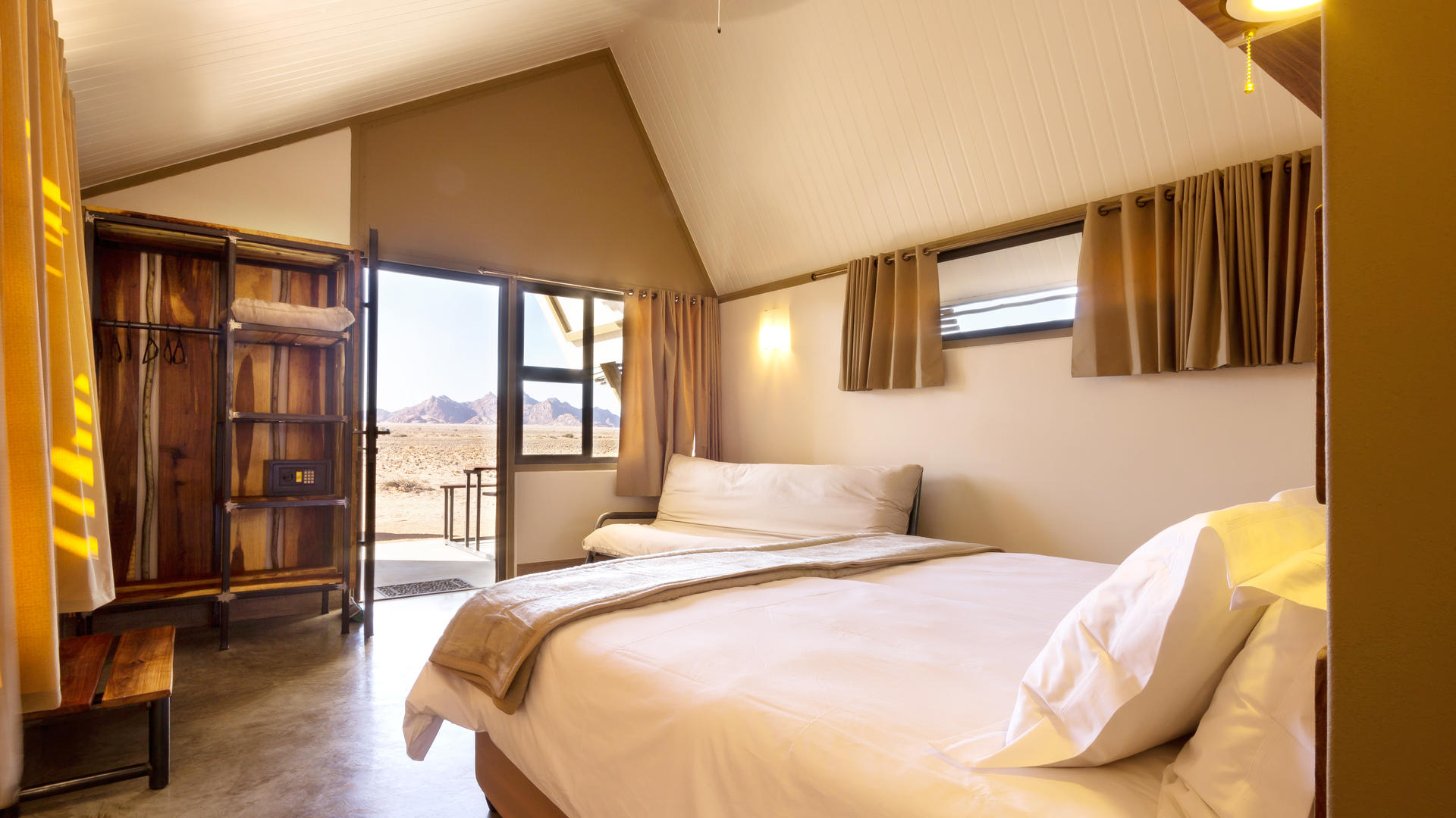 Desert Quiver Camp — twin beds