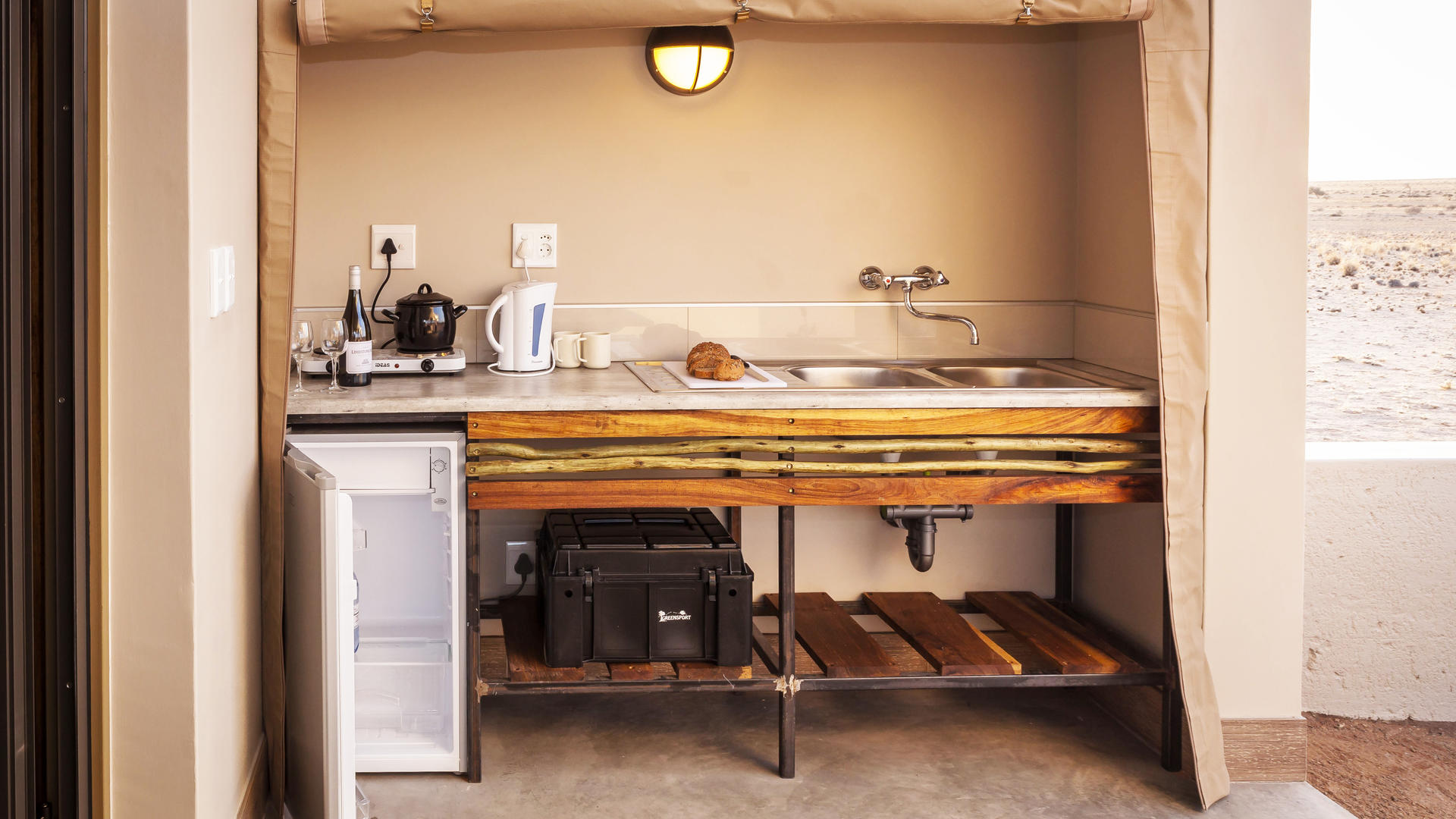 Desert Quiver Camp — kitchenette